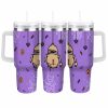 Capybara Mummy Tumbler 40oz/30oz Halloween Spooky Theme Insulated Stainless Steel Cup Leakproof Travel Mug Durable Handle Straw Gift For Holiday Party Office Daily Commute Yoga Hiking Camping